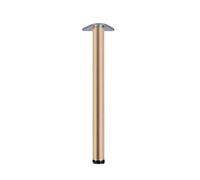 Pieds de table réglables en alliage d'aluminium de 25 cm pour cuisine, salle à manger, bar, bureau avec vis et pieds de protection, hauteur personnalisable