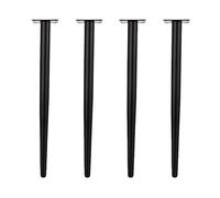 Pieds de table réglables en métal, lot de 4, pieds de support de canapé en acier robuste pour projets de bricolage, pieds de canapé de remplacement pour meubles TV, armoire, table de chevet, vis incl