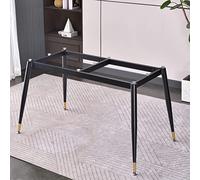 Pieds de table réglables en métal pour tables de salle à manger et de conférence - Assemblage facile avec ventouse et vis - Support pour table basse et chemins de table - 124,5 x 55,9 cm