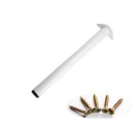 Pieds de table réglables modernes en aluminium blanc pour tables basses et fourrure de cuisine - 130 cm, lot de 1 avec vis - Idéal pour les projets de bricolage à la maison.