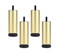 Pieds de table réglables robustes - 4 pieds de meubles en métal pour lits, armoires et tables basses - Support de canapé stable avec boulons M8 - et fiable