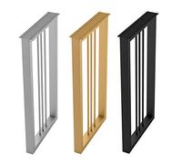 Pieds de table robustes en acier noir 3 x 5 cm, 1 pièce - Parfait pour les projets de bricolage de meubles, compatibilité 40 x 70 cm, durables et pratiques, parfaits pour une utilisation à la maison