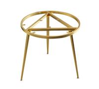 Pieds de table robustes en métal pour tables d'appoint, tables de salle à manger et établis Finition dorée 50 x 50 x 45 cm Comprend des protections de sol, idéal pour les tables basses et la