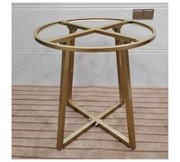 Pieds de table ronds en métal pour tables basses/salle à manger. Plusieurs trous de montage, barre transversale renforcée, glissières réglables, coins arrondis, support robuste pour plus de stabilité