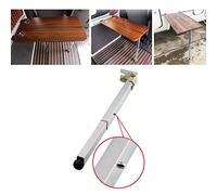 Pieds de table télescopiques pliables en acier inoxydable - Tenture murale - Table à manger - Combinaison DIY - Pieds de table réglables en hauteur - La base peut être réglée de 1 à 2 cm - Choix de la