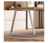 Pieds De Table Trapézoïdaux En Métal, Pied De Bar Table Modernes Très Résistants, Pieds De Support De Rechange Pour Table Basse, Pied De Meuble Reglable, Set De 2(Blanc,W*H:45 * 62cm(17.7 * 24.4in))