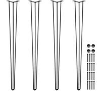 Pieds de Table - VEVOR - 3 Tiges - Kit de 4 pieds en Épingle à Cheveux de 91,5 cm