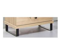 Pieds de Table - VIVALDI - MODERNO - Métal - Noir - 38 cm x 3 cm x 10 cm