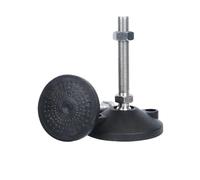 Pieds de tour réglables de type fileté pour base rotative, pieds de nivellement articulés, patins de meubles réglables (D60 x M12 x 80)