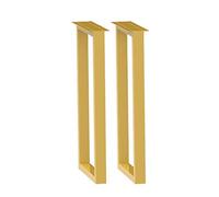 Pieds De Ttable En Métal Ensemble De 2, Pied De Meuble Avec Embouts De Protection, Pieds Style Industriel Pour Construction De Table, Forme Rectangulaire, Pied De Bureau ( Color : Gold , Size : W40*h1