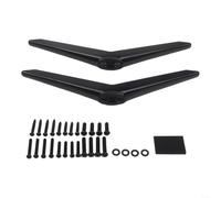 Pieds de TV robustes pour téléviseurs de 28 à 65 pouces - Système de support réglable en largeur sans perçage - Pieds robustes en ABS pour Samsung pour LG pour écrans plats Sony