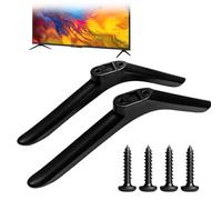 Pieds de TV Universel pour TCL Support TV avec Jeu Vis,32 à 55 Pouces Téléviseurs à Écran Plat Pieds,Téléviseur Portable sur Pied,Pieds de Meuble TV Noirs Compatible avec Sharp,Samsung,LG et Hisense