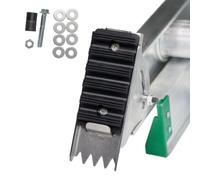 Pieds d'échelle de rechange - Noir, patins en caoutchouc antidérapants stables, pièces de rechange pour échelles en aluminium, 5,1 x 7,6 cm, antidérapants, goujon fileté | Réparation, toit, escaliers