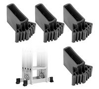 Pieds d'échelle : Lot de 4 capuchons d'échelle de rechange pour échelles télescopiques, échelles techniques, échelles à chevrons