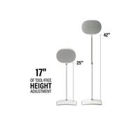 Sanus Systems Pieds d'enceinte réglables WSSE3A2-W2 pour Sonos Era 300 Lot de 2 Blan