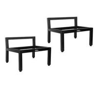 Pieds d'enceintes Enova Hifi Vintage Metal Stand 20 Noir mat vendus par paire