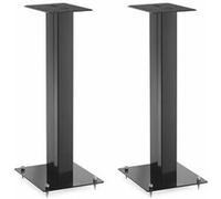 Triangle - Pieds d'Enceintes S02 pour Enceintes Bibliothèques Hi-FI- & Home-Cinéma Hauteur 596 mm - Supports Compatibilité Universelle - Noir (Paire)