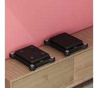 Pieds d'Enceintes Supports d'enceintes de Bureau pour étagère, pour Supports de Moniteur pour Haut-parleurs de Bureau et Satellites HiFi Home-Cinéma, avec Patins antidérapants en Caoutchouc et Pieds