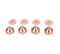 Pieds d'isolation pour Enceintes en Alliage d'aluminium Haute densité réduction des Vibrations pour amplificateurs platines Tourne disques et subwoofers 4 Sets (Or Rose)