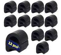 Pieds en caoutchouc pour cuisson au barbecue, Kit de 12 patins anti-rayures pour table de cuisson, Rechange Anti-rayures Pieds de Support en Caoutchouc, pour Grille de Table de Cuisson