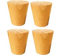 Pieds et socles de Lot de 4 pieds de canapé en bois massif, pieds de table en bois de cœur en fleur de pêcher, pieds de canapé, pieds d'armoire en bois massif, hauteur 10 cm-25 cm(20cm)