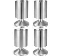 Pieds et socles de Lot de 4 pieds de canapé, pieds de table en acier inoxydable, pieds de meuble TV, pieds d'armoire, pieds de garde-robe en acier inoxydable, 6 à 15 cm(10cm)