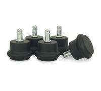 Pieds fixes pour Fauteuil de bureau Universels - Couleur Noir - Lot de 5
