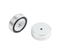 Pieds Isolation Acoustique Aluminium 4pcs Anti-Vibration | Réduit les vibrations, améliore la sonore, aluminium pour robuste, silicone anti-dérapant, kit de 4(50X15mm)