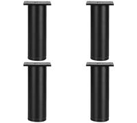 Pieds Meuble Cuisine, 4 Pièces Pieds de Meuble Reglable Pied Table Basse Metal Noir Pied Canapé Aluminum Alloy | Anodisé Pattes Armoire Hauteur: 6-40cm Casier Tabourets Réfrigérateur 20cm/7.9"