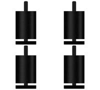 Pieds Meuble Salle de Bain, Lot de 4 Pattes Meuble Reglable Pied Table Ronds Pied Cuisine Alliage d'Aluminium | Anodisé Pieds d'Armoire Hauteur: 6-25cm Jambes Canapé Pattes Chaise Lit 6cm/2.4"