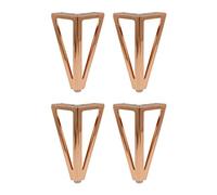 Pieds meubles en métal Triangle Cabinet Piets de remplacement pour la table Sofa 4pcs Rose Gold Furniture