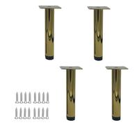 Pieds meubles réglables de 4pcs, jambes d'armoire en métal, jambes de table en acier roulées à froid, pied de support de remplacement de bricolage, pour table basse, armoire télévisée, pouf, lit,