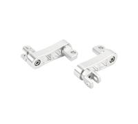 Pieds Moto Kit De Montage Repose-pieds Passager Réglables Pour D'autoroute Support Pince Pied Mâle D'extensions Steel Motorbike(Silver)