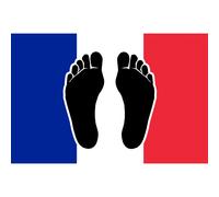 Pieds Noirs Drapeau Français - 10x6.5cm - Sticker/Autocollant