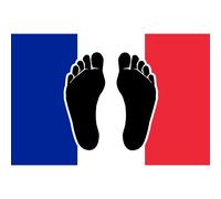 Pieds Noirs Drapeau Français - 20x13cm - Sticker/Autocollant
