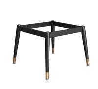 Pieds Pieds de Table en métal, Cadre de Support carré Moderne, Base de Bureau for Plateaux de Table en Verre, marbre et Bois, Pieds de Meubles Noirs Robustes Legs(18x18x24in)