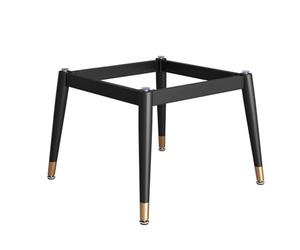 Pieds Pieds de Table en métal, Cadre de Support carré Moderne, Base de Bureau for Plateaux de Table en Verre, marbre et Bois, Pieds de Meubles Noirs Robustes Legs(18x18x28in)