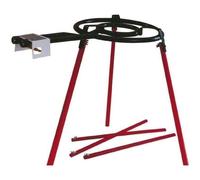 Pieds pour brûleur - VAELLO - Support carré - Rouge