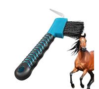 -pieds pour chèvres - Outil de nettoyage portable et robuste, poignée douce au toucher, brosse intégrée pour enlever la saleté, construction facile à prendre en main, pointe en métal durable pour