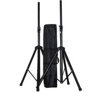 Pieds pour enceinte - IBIZA SOUND - SS01B - Noir - Hauteur 1.2m-1.8m - Charge max. 25kg