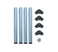 - Pieds pour table 60 mm en acier (Lot de 4) Réglable en hauteur de 83 à 85 cm