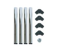- Pieds pour table diamètre 60 mm nickel satiné (Lot de 4)