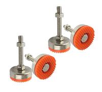 Pieds réglables 4 pièces, nivellement articulé de Longueur de Filetage de Base antidérapant, for Maisons, Garages, ateliers, Bureaux(40xM12x60mm)