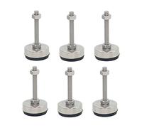 Pieds réglables, Pieds de nivellement de machine-outil 6 pièces, vis en acier inoxydable 304 filetage M12, utilisés dans les machines-outils, équipements de machines, pieds de support d'équipement rég