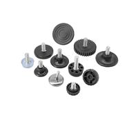 Pieds réglables Vis de pied de nivellement M6 M8, Type PP, meubles en plastique, Table, chaise, canapé, pieds antidérapants, niveleur réglable, coussinet de boulons de Base(M6x15x20mm 6mm,20pcs)