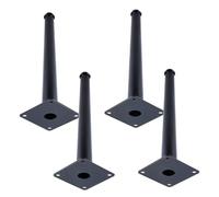 Pieds Table en Acier Iaminé à Froid, Lot de 4 Pied de Table Réglable Pattes Meuble Coniques Pied Cuisine Acier Iaminé à Froid | Peint Pieds d'Armoire Hauteur: 10.5-72.5cm Jambes Canapé Table 17.5cm/7"