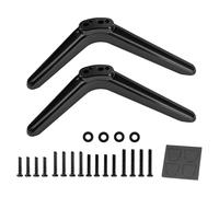 piedstv- piedsde télévision antidérapants, 2 pièces de Support Anti-Inclinaison, Finition Noire Mate Durable, piedsde Support Robustes, positionnement Stable du téléviseur, Installation Facile | C