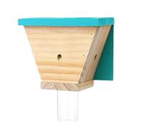 Piège à Abeilles Charpentières - avec Collecteur Amovible en Bois Naturel,Pièges à Abeilles Charpentières Naturels - pour Jardin Cour Terrasse Verger Pelouse Ferme Miel Rayon Fondant