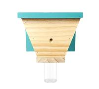 Piège à Abeilles Charpentières - Bois Naturel avec Chambre Amovible,Boîte à Abeilles Charpentières | pour Jardin Cour Terrasse Verger Pelouse Ferme Miel Rayon Fondant