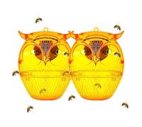 Piège à abeilles de charpentier pour l'extérieur | Piège à abeilles en bois solaire en forme de hibou, articles ménagers pour terrasse, jardin, nature, grenier, abri de jardin, jardin, jardin, jardin